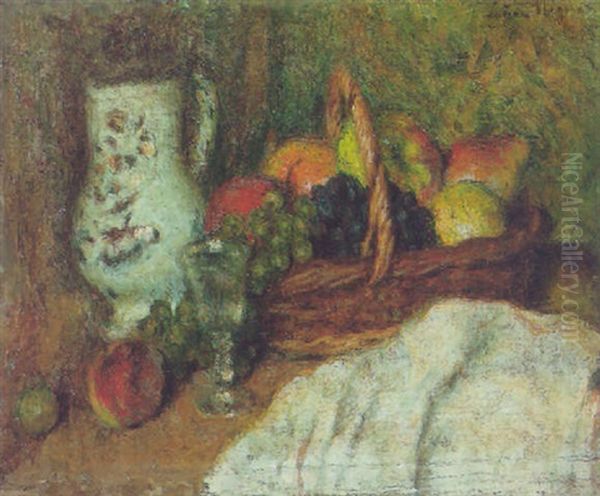 Nature Morte Oil Painting by Lucien Rene Mignon