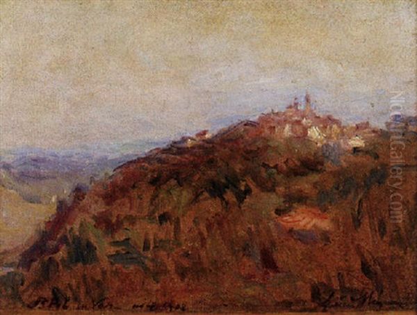 St. Paul De Vence Oil Painting by Lucien Rene Mignon