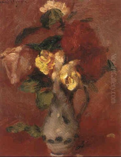 Bouquet De Fleurs by Lucien Rene Mignon