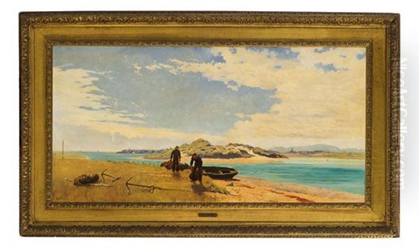 Figure Sulla Spiaggia Oil Painting by Thomas Rose Miles