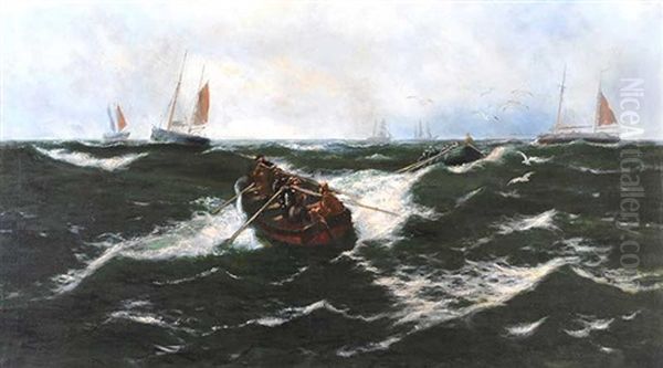 The Life Boats Oil Painting by Thomas Rose Miles