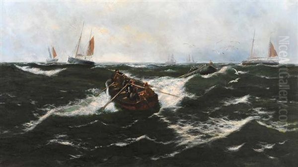 The Life Boats Oil Painting by Thomas Rose Miles