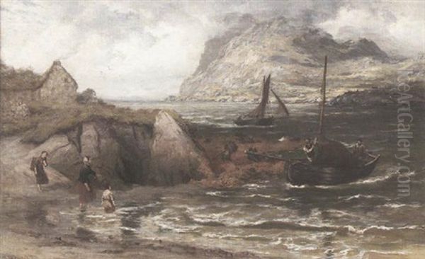 Killeny Bay, Connemara Oil Painting by Thomas Rose Miles