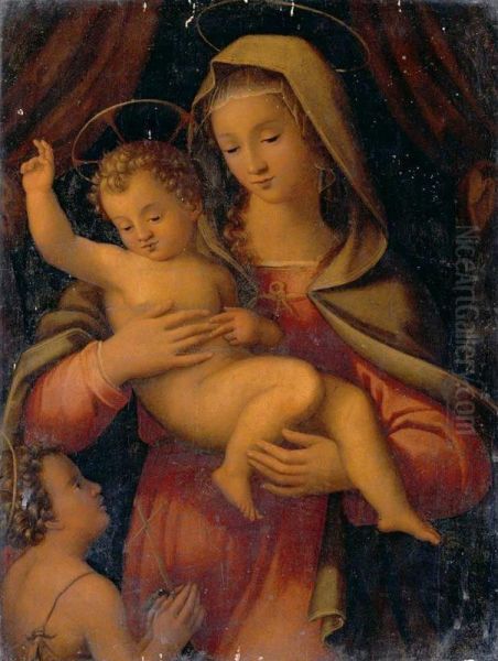 The Madonna And Child With The Infant Saint John The Baptist Oil Painting by Niccolo Betti