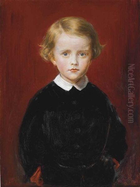 John Wycliffe Taylor, At The Age Of Five Oil Painting by John Everett Millais