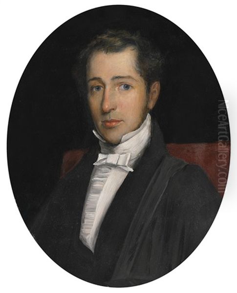 Portrait Of Reverend John Perkins Oil Painting by John Everett Millais