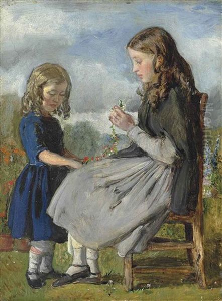 The Garland Weavers Oil Painting by John Everett Millais