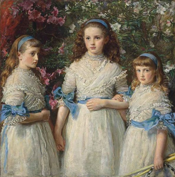 Sisters Oil Painting by John Everett Millais