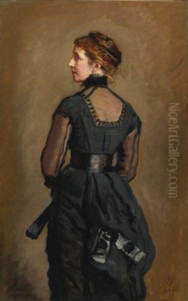 Portrait Of Kate Perugini, Daughter Of Charles Dickens Oil Painting by John Everett Millais