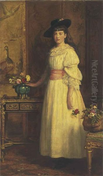 Miss Gertrude Vanderbilt Oil Painting by John Everett Millais