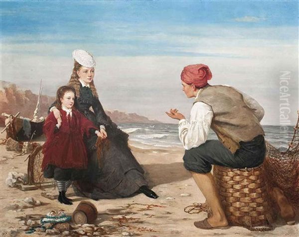 The Fisherman's Tale Oil Painting by John Everett Millais