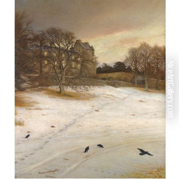 Christmas Eve Oil Painting by John Everett Millais