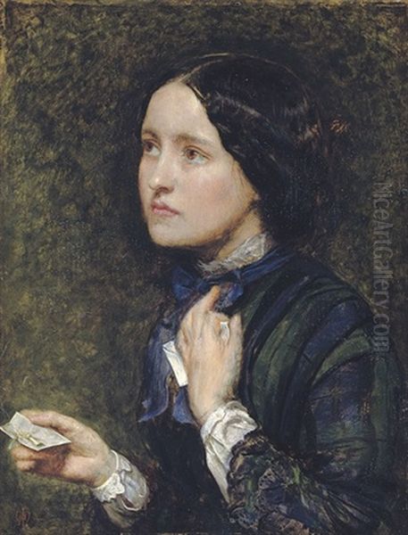 Wedding Cards Oil Painting by John Everett Millais