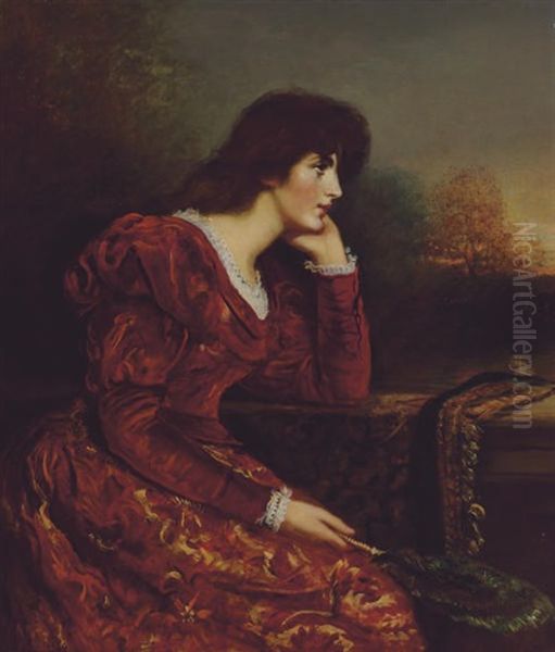 Forlorn, Or I Am Never Merry When I Hear Sweet Music Oil Painting by John Everett Millais