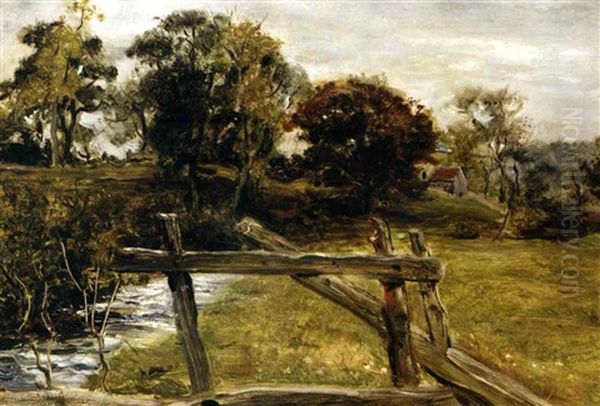 View Near Hampstead Oil Painting by John Everett Millais