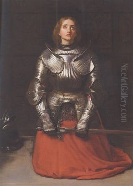 Joan Of Arc Oil Painting by John Everett Millais