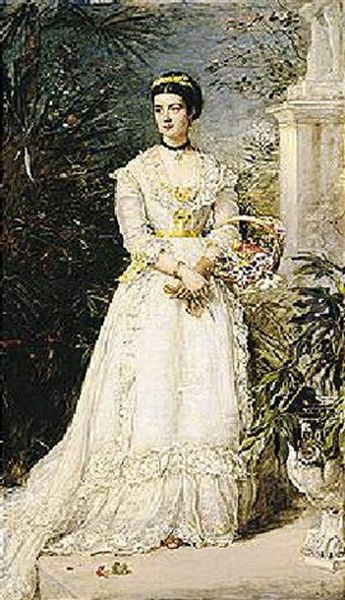 Amy, Marchioness Of Huntly Oil Painting by John Everett Millais