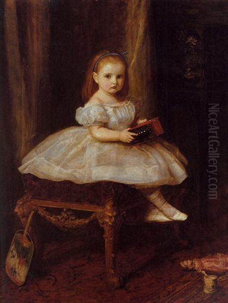 Portrait Of Miss Davison Oil Painting by John Everett Millais