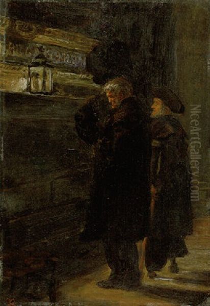 Greenwich Pensioners At The Tomb Of Nelson Oil Painting by John Everett Millais