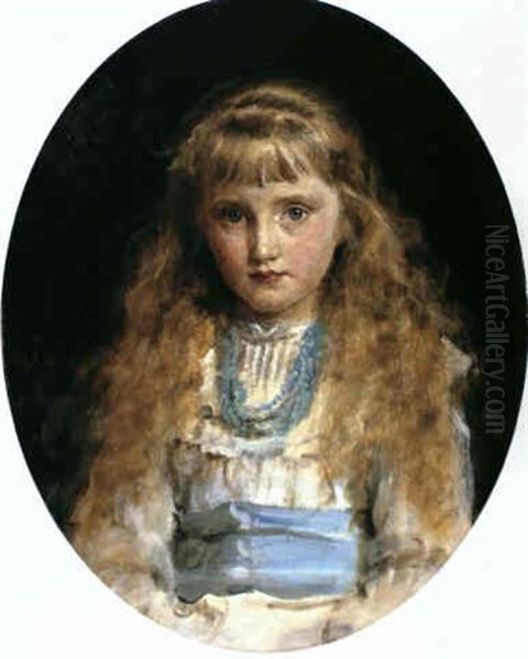 Portrait Of Beatrice Caird Oil Painting by John Everett Millais