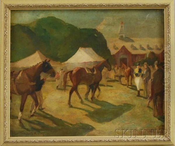 Raceland Oil Painting by Hoyland B. Bettinger