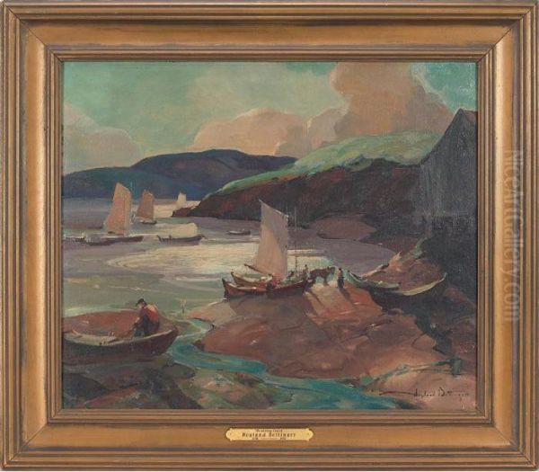 Monterey Coast Oil Painting by Hoyland B. Bettinger