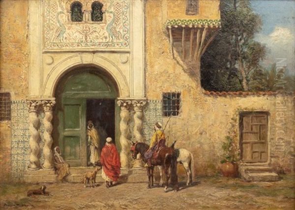 Le Messager Du Sultan Oil Painting by Addison Thomas Millar