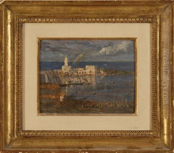 The Harbor Alger (algiers) Oil Painting by Addison Thomas Millar