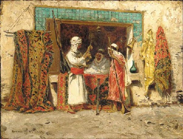 Rug Merchant Oil Painting by Addison Thomas Millar