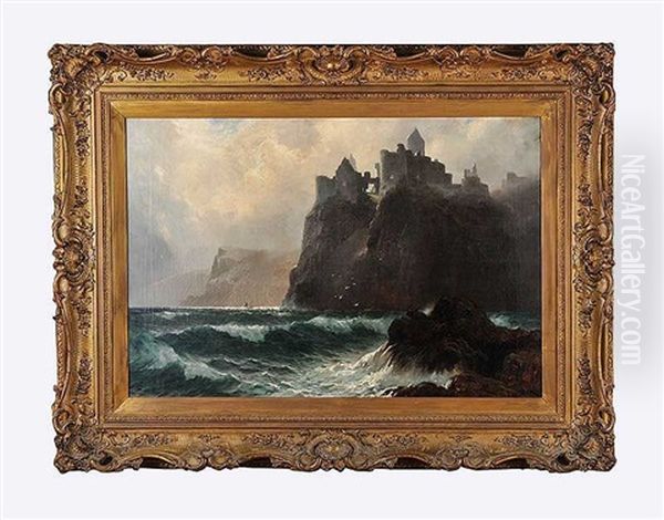 Dunluce Castle Oil Painting by James H.C. Millar