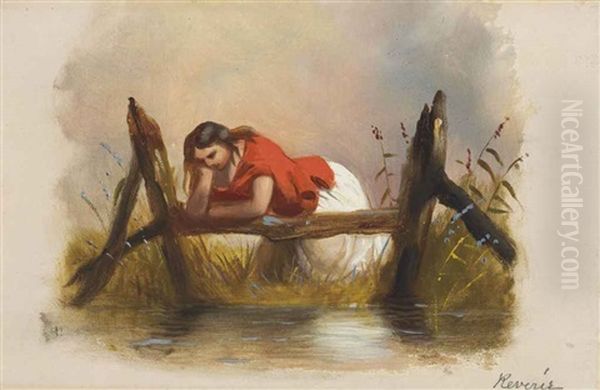 Reverie Oil Painting by Alfred Jacob Miller