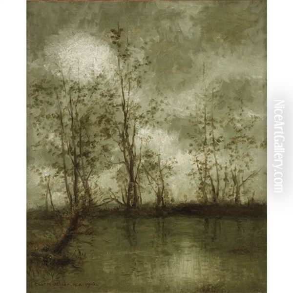 A Gray Day Reverie Oil Painting by Charles Henry Miller