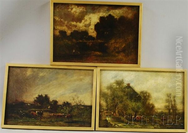 Pastoral Landscapes (3 Works) Oil Painting by Charles Henry Miller