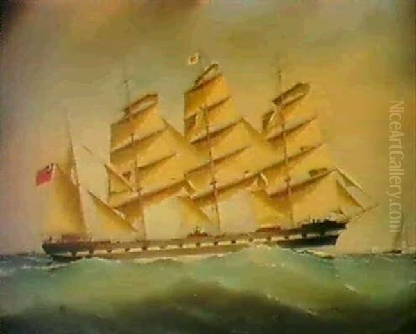 The Four-masted Barque Marion Lightbody Oil Painting by Charles Keith Miller