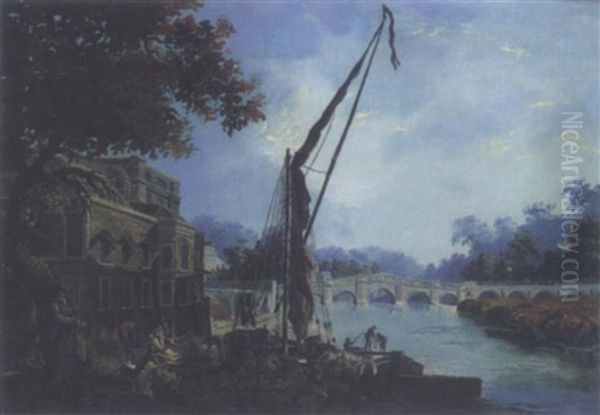 The Thames At Richmond Oil Painting by James Miller