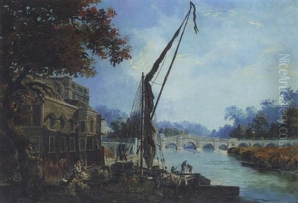 The Thames At Richmond Oil Painting by James Miller