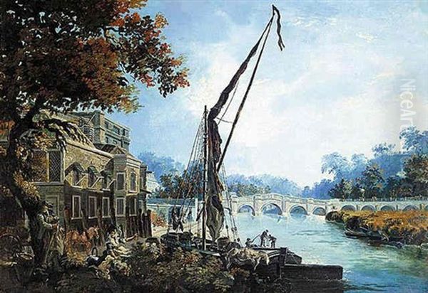 The Thames At Richmond Oil Painting by James Miller