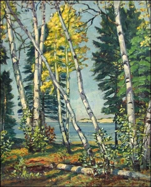 The Dunes Of Sawyer,michigan Oil Painting by Harold Harington Betts