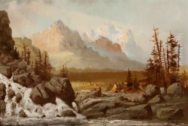 Mt. Moran, Grand Tetons Oil Painting by Ralph Davison Miller