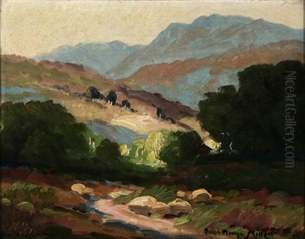 Landscape Near Pasadena Oil Painting by Ralph Davison Miller