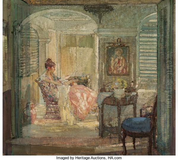 Afternoon Reverie Oil Painting by Richard Edward Miller