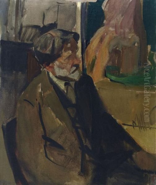 Portrait Of Frederick, Caretaker At The City Art Museum, St. Louis Oil Painting by Richard Edward Miller