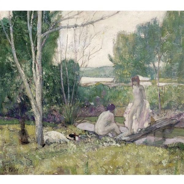 The Bathers Oil Painting by Richard Edward Miller