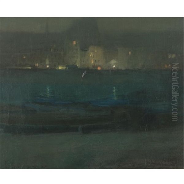 Nocturne Oil Painting by Richard Edward Miller