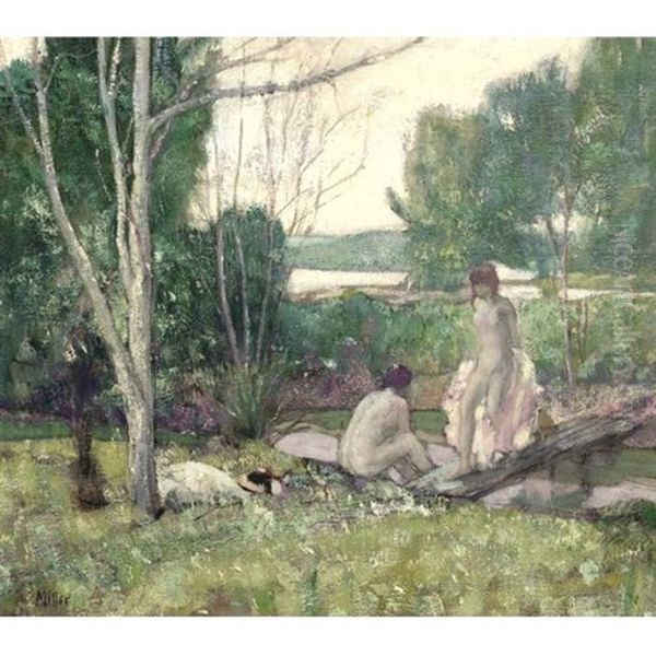 The Bathers Oil Painting by Richard Edward Miller