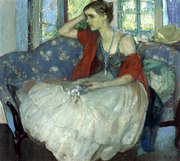 Reverie Oil Painting by Richard Edward Miller