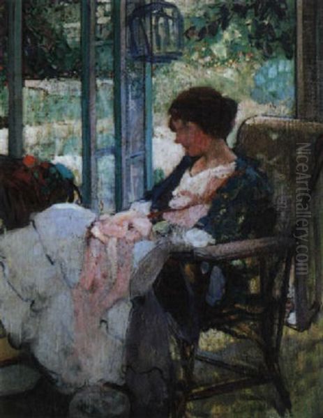 Reverie Oil Painting by Richard Edward Miller