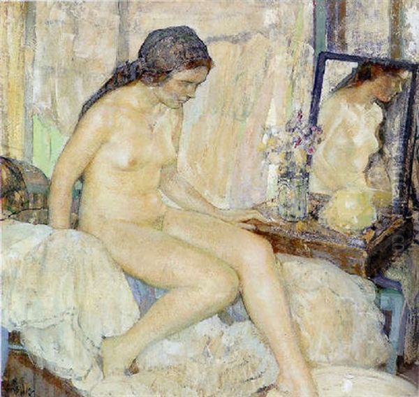 Bather Oil Painting by Richard Edward Miller