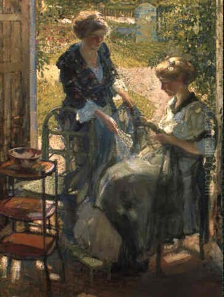 The Garden Room, Giverny Oil Painting by Richard Edward Miller