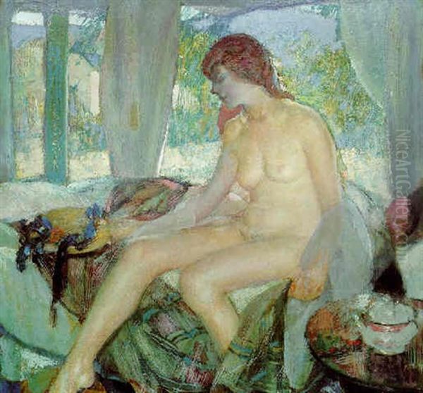 Morning Contemplation Oil Painting by Richard Edward Miller